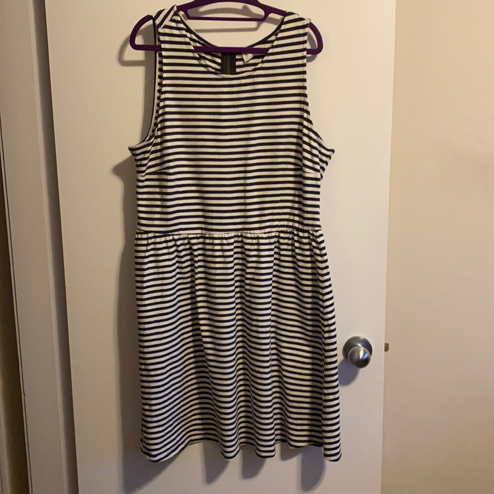 Striped cotton dress
